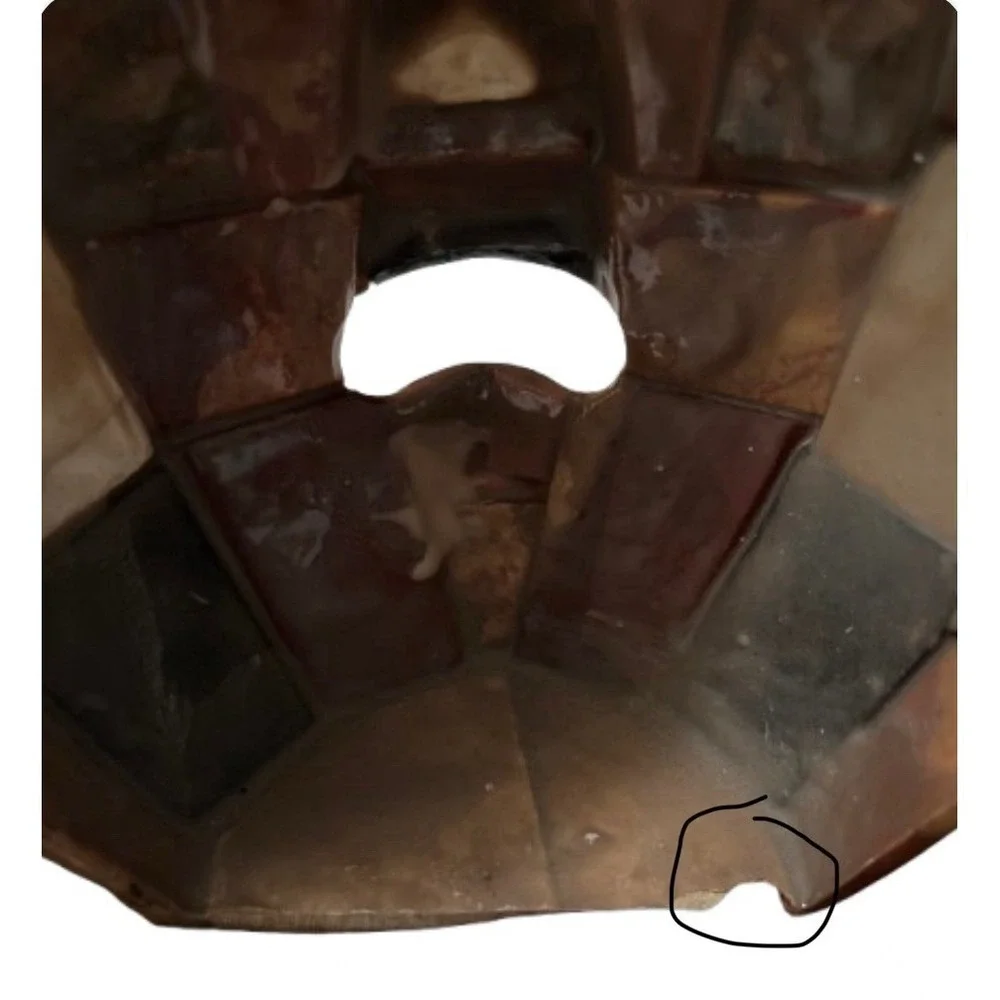 Aztec Mexican Mayan Tessellated Semi Precious‎ Mask Mother of Pearl Abalone set
